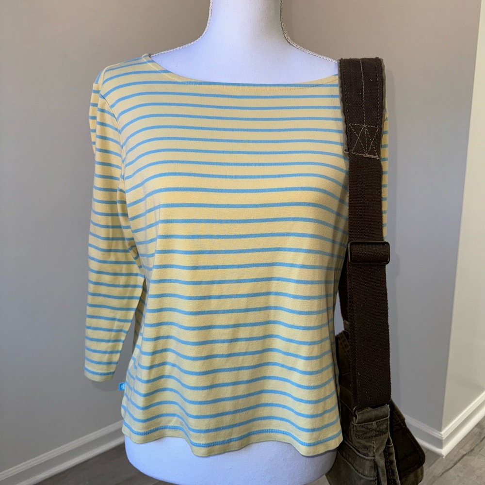 Ralph Lauren Yellow Striped Blouse‎